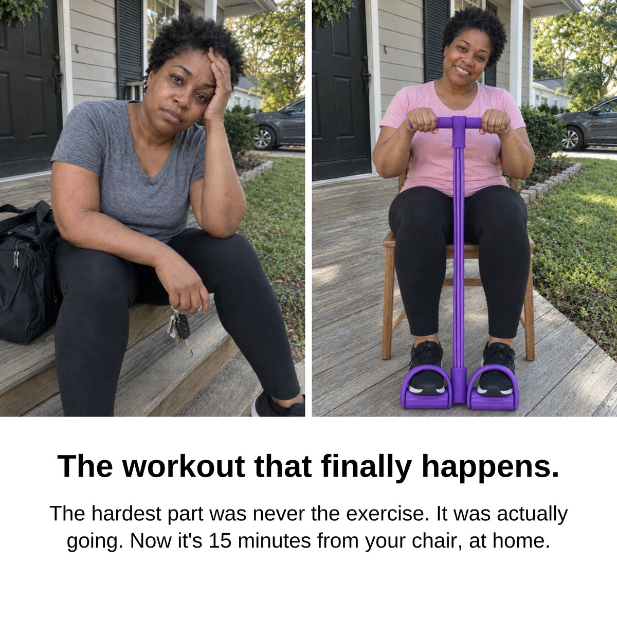 The workout that finally happens