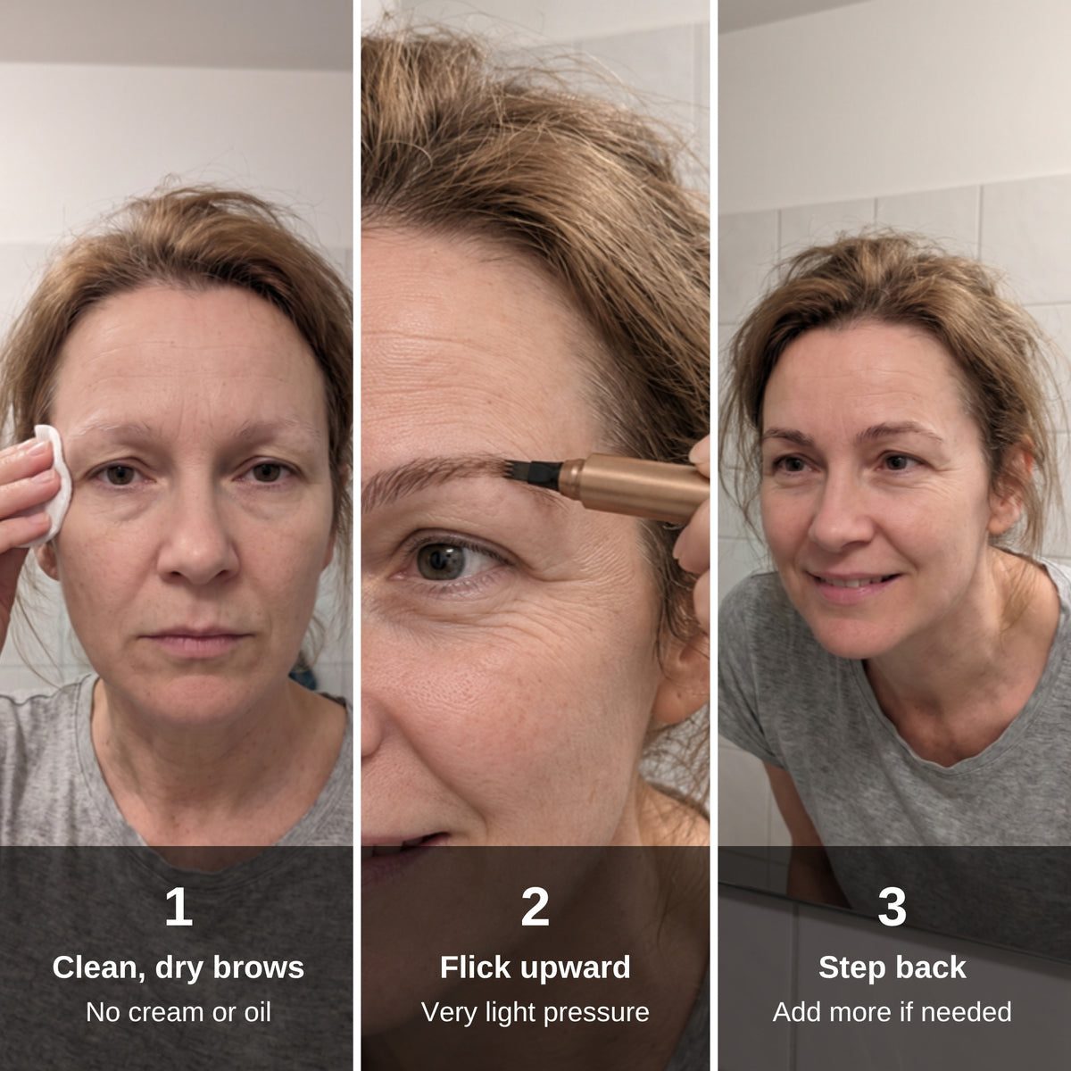 How to use the eyebrow pen in three steps