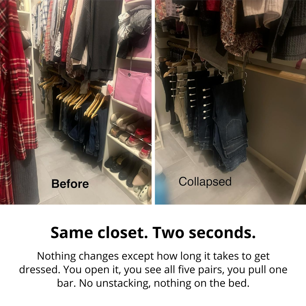 Portapantaloni organizzatore