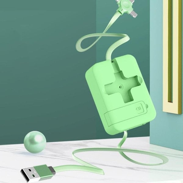 Câble de charge rétractable 3-en-1 | Chargez vos appareils en déplacement