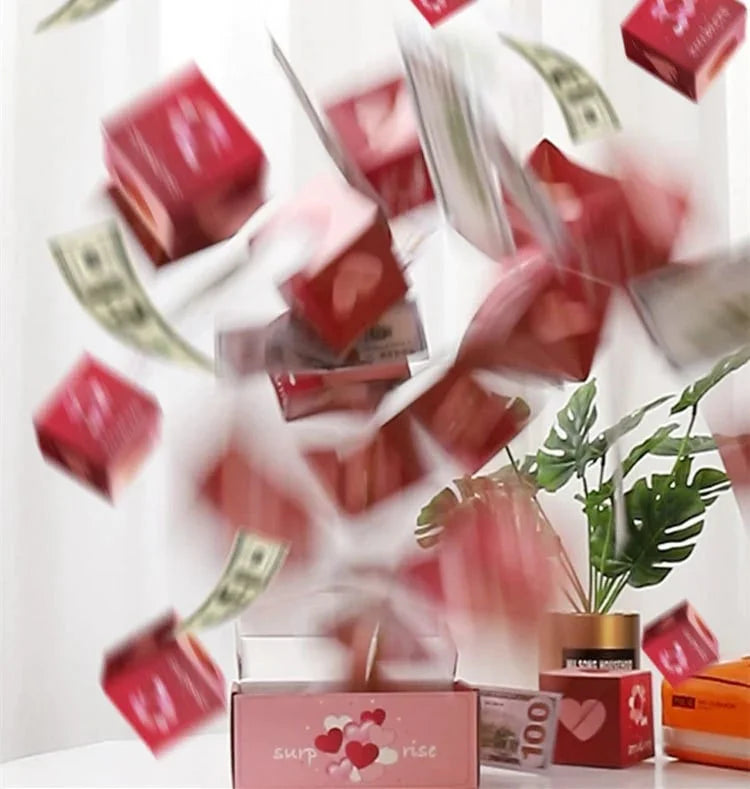 サプライズギフトボックス | ユニークで忘れられないギフトで大切な人を驚かせましょう（10個のバウンスボックス付き）