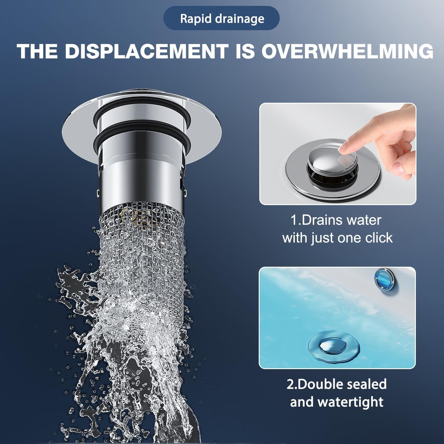 Smart Sink Filter | Stops hair and debris before they clog your pipes