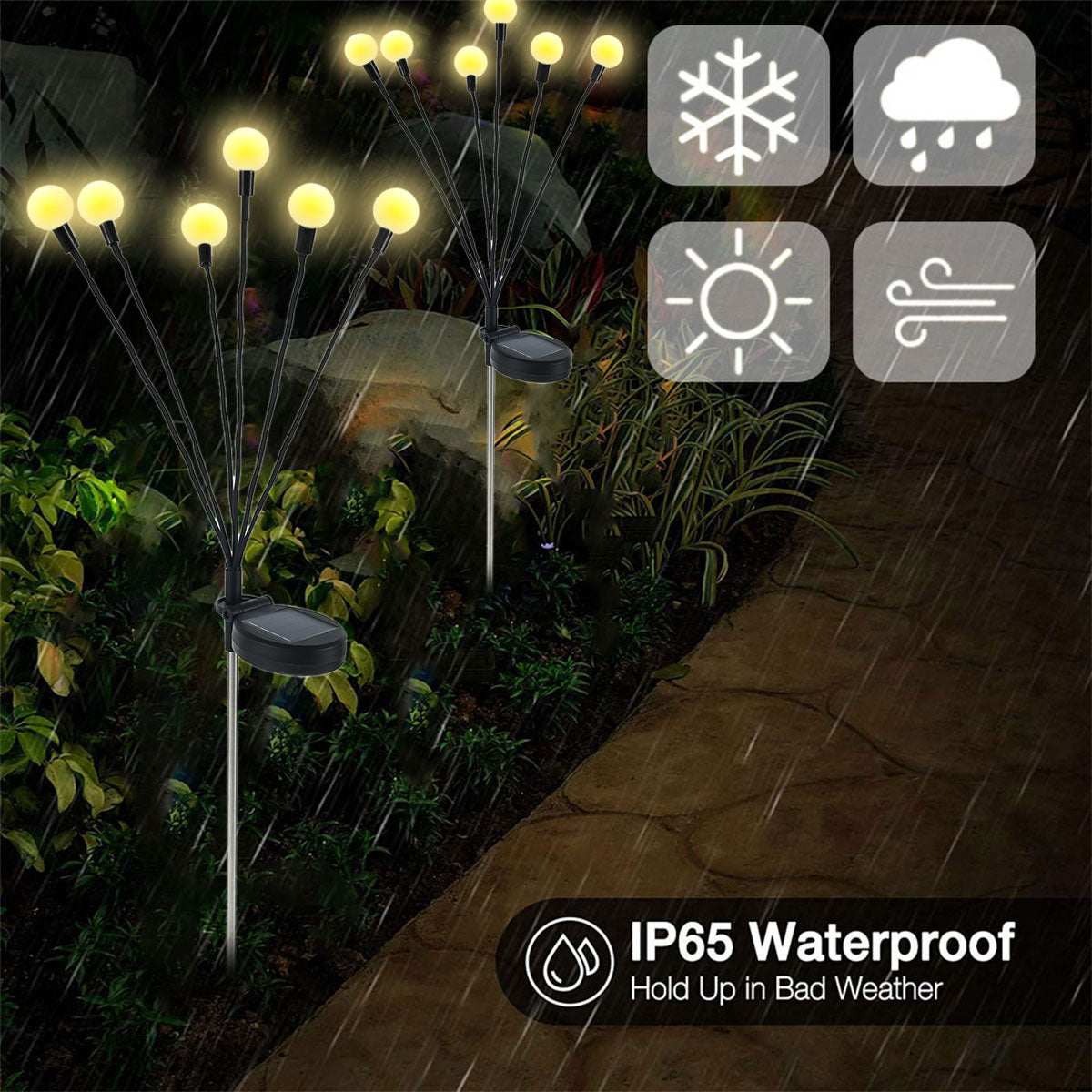 Luces Solar Firefly | Resplandor exterior estético para tus publicaciones sociales