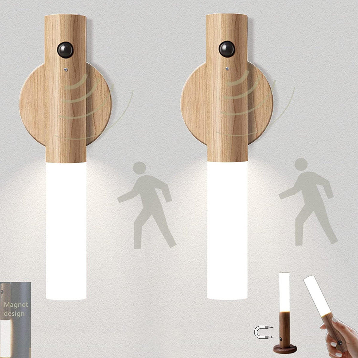 Smart Wooden Night Light