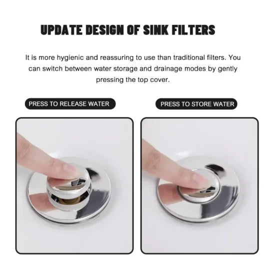 Smart Sink Filter | Stops hair and debris before they clog your pipes