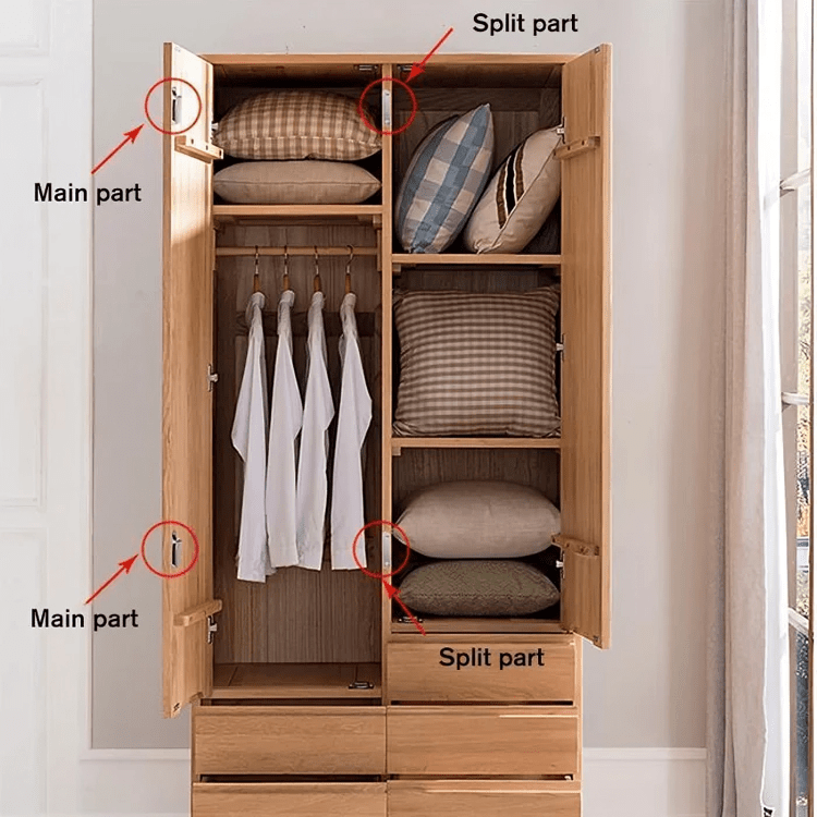 Zámek posuvných dveří | Okamžitě a bezpečně zamkněte dveře (4 kusy v balení)