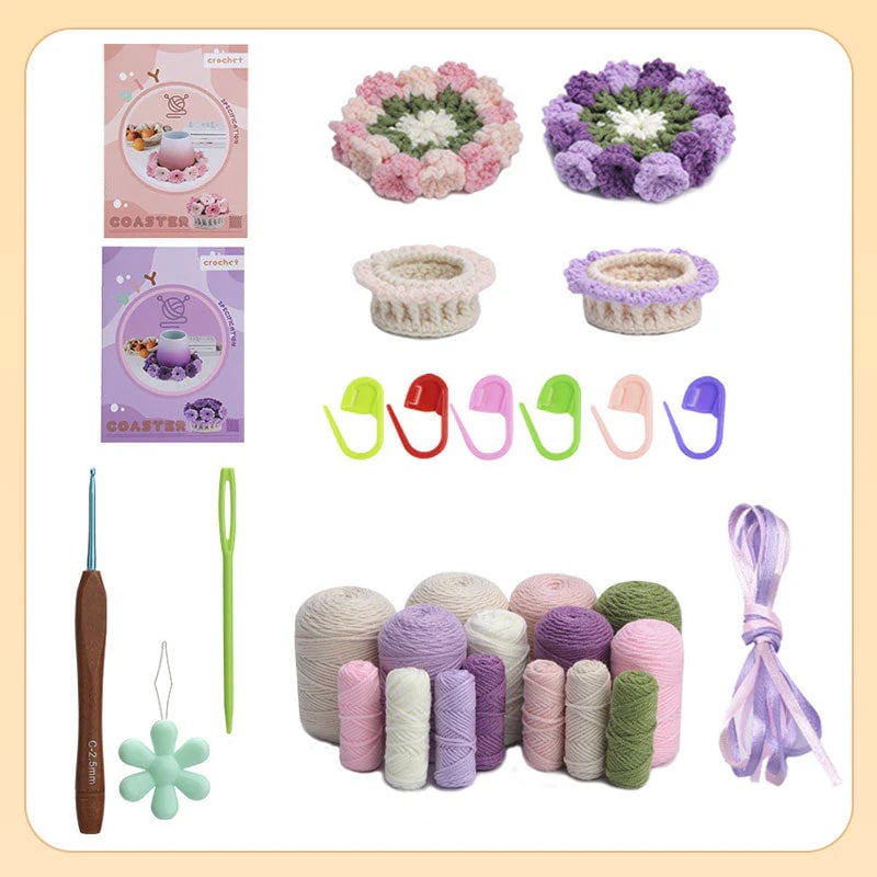 Set de creație suporturi pentru pahare din flori | Creează suporturi pentru pahare făcute manual și simte-te mândru să le oferi cadou sau să le expui