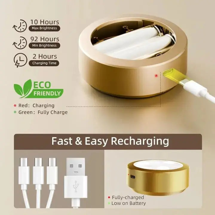 Μαγνητικό Φωτιστικό Τέχνης LED | Νιώστε περήφανοι που δείχνετε την τέχνη σας με όμορφο φως — δεν χρειάζονται εργαλεία [Περιλαμβάνονται 2 Σετ]