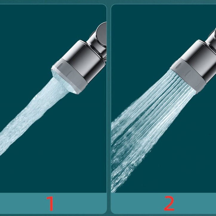 Przedłużacz kranu obracany o 1080° | Kieruj wodę dokładnie tam, gdzie jej potrzebujesz, z łatwością