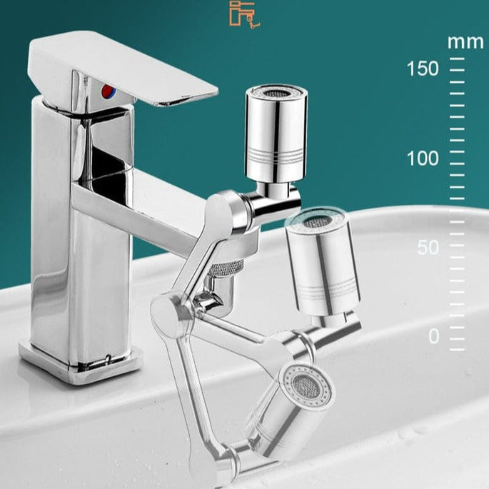 Przedłużacz kranu obracany o 1080° | Kieruj wodę dokładnie tam, gdzie jej potrzebujesz, z łatwością