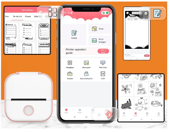 【SISTA DAGEN REA】Mini Skrivare™ - Skrivaren som inte behöver bläck! (9 rullar inkluderade)