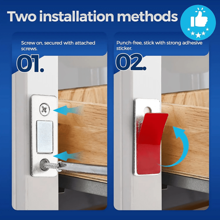 Zámek posuvných dveří | Okamžitě a bezpečně zamkněte dveře (4 kusy v balení)