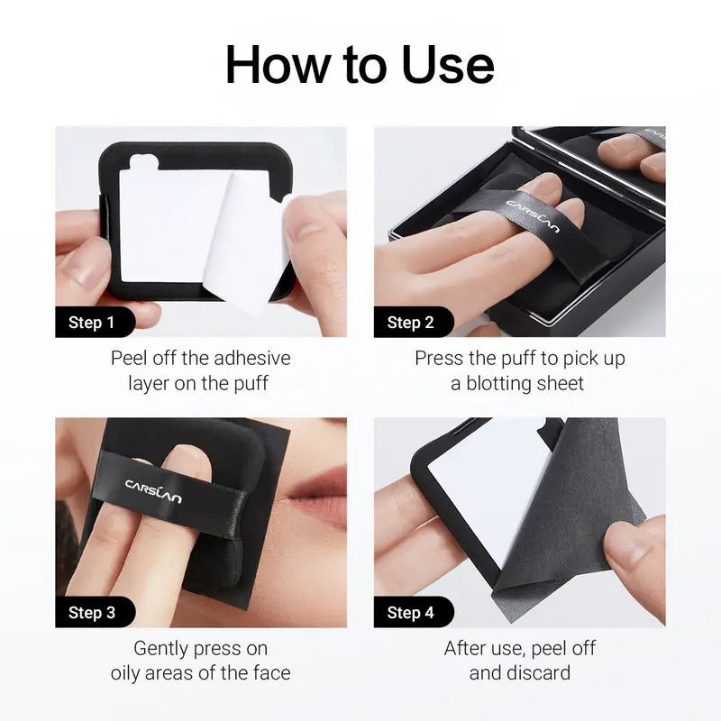 Black Magnet Oil Blotting Setting Sheet | Matujte lesk, nie make-up