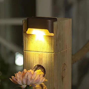 ソーラー充電式ステップライト | 屋外スペースをより美しくし、夜間の歩行を安全にします