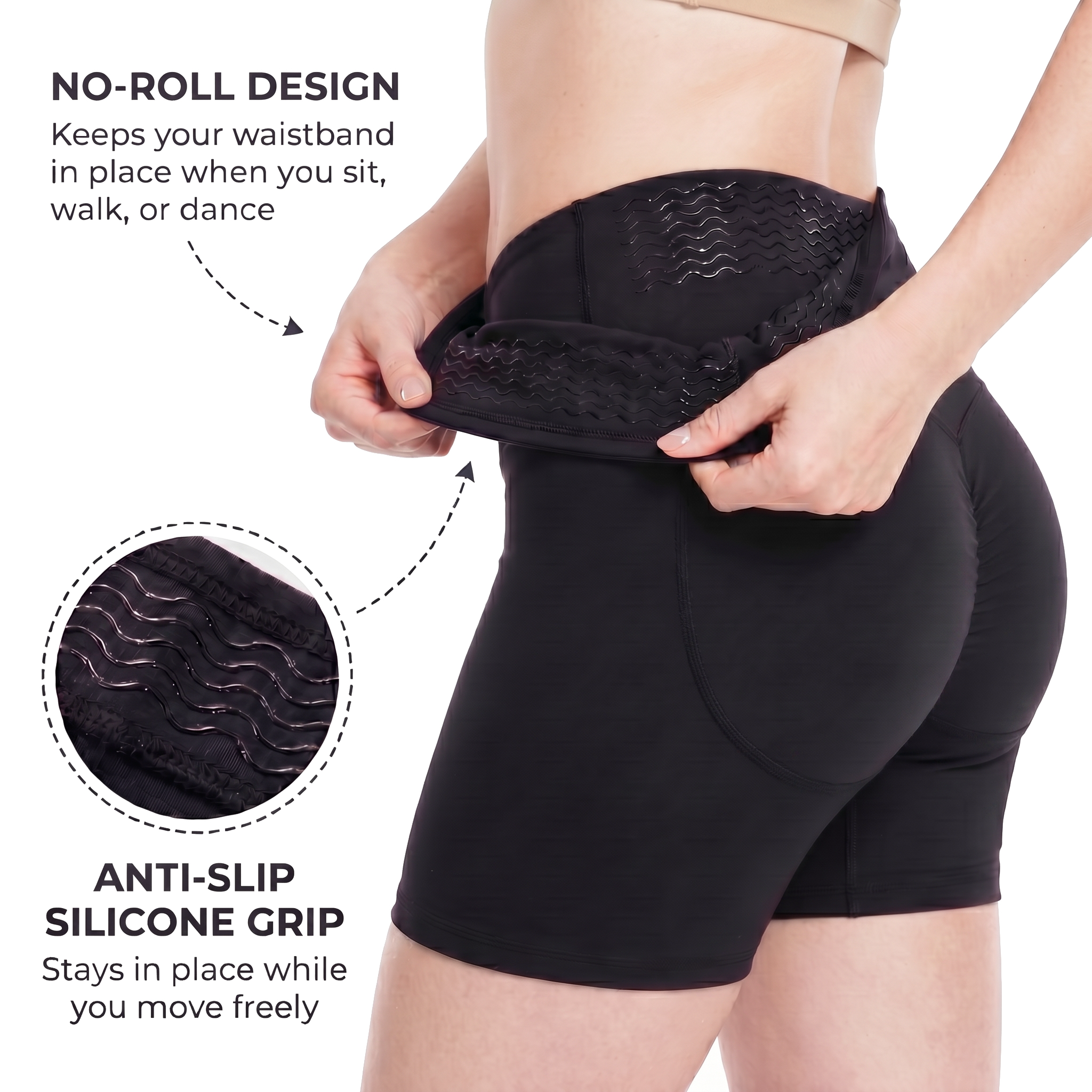 Shorts moldeadores de cintura alta | Usa cada vestido con confianza: sin enrollarse, sin rozaduras, sin ajustes