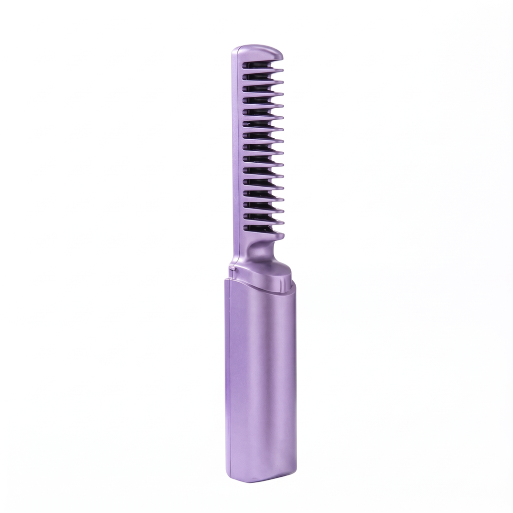Cordless Straightening Brush in Purple