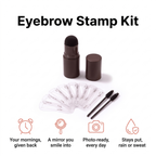Eyebrow Stamp Kit with its stencils and brushes