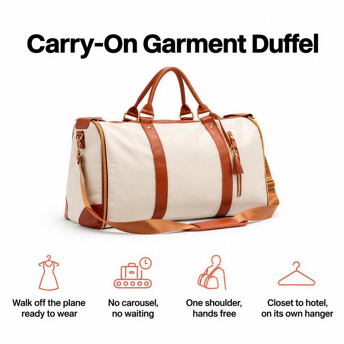 Carry-On Garment Duffel: walk off the plane ready to wear