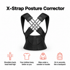 X-Strap Posture Corrector: shoulders back, head held high