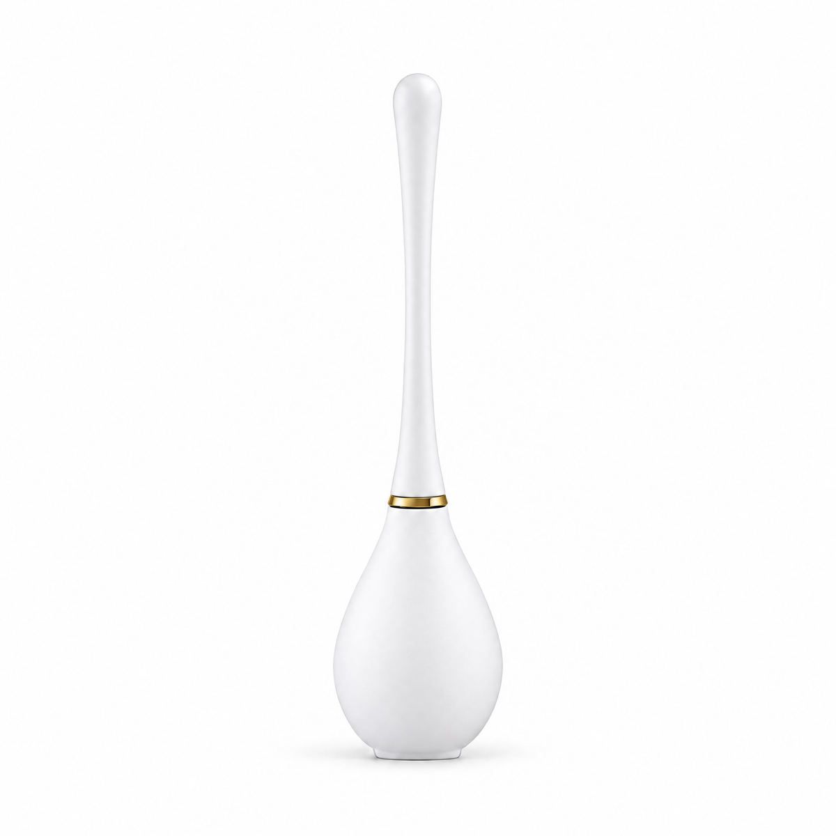 Flexible Silicone Toilet Brush in White