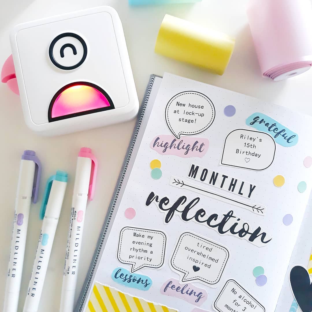 Bläckfri Mini Skrivare PoooliPrint™ | Skriv ut dina anteckningar och idéer direkt var du än är