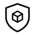 Shield with a parcel inside