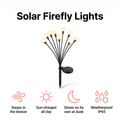 Solar firefly garden lights that sway in the breeze and glow at dusk