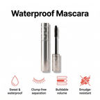 Waterproof, smudge-resistant volumizing mascara