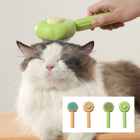 Self-Cleaning Pet Hair Brush | Maintain your pet's soft coat with care and gentleness