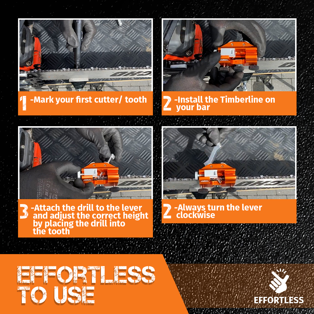 Přípravek na broušení řetězu motorové pily